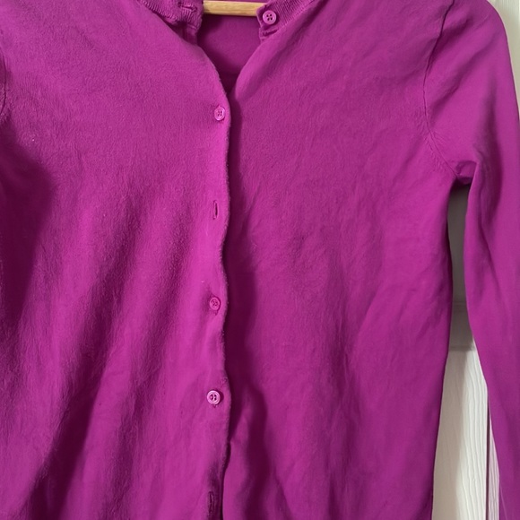 Zara Cotton Cardigan Wine Color - Picture 2 of 6